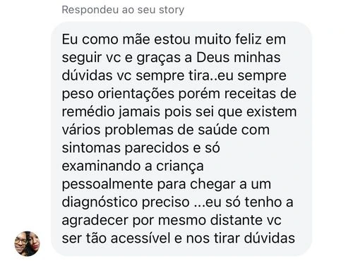 Depoimento real de aluna, imagem 4 de 13.